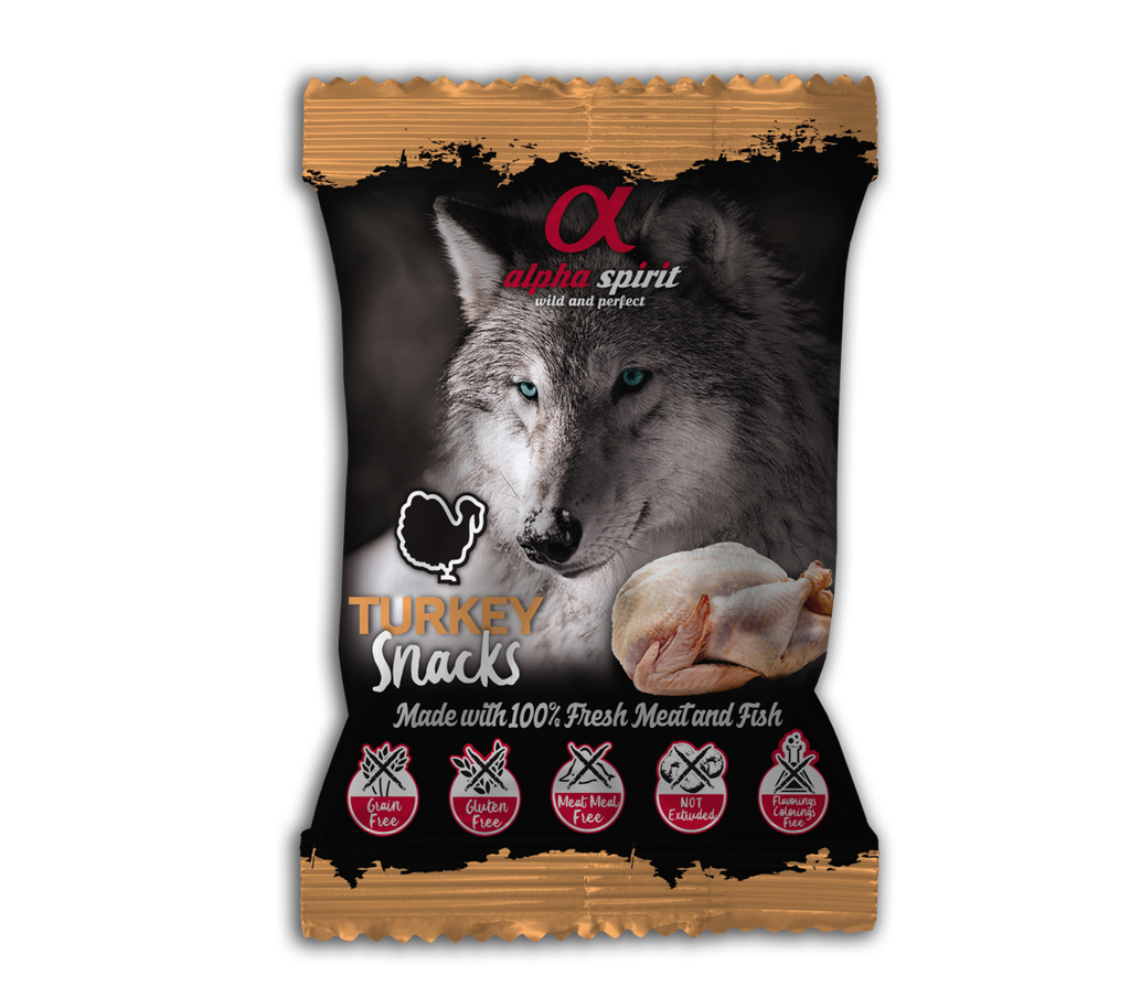 Alpha Spirit Dog Turkey Snacks 50G