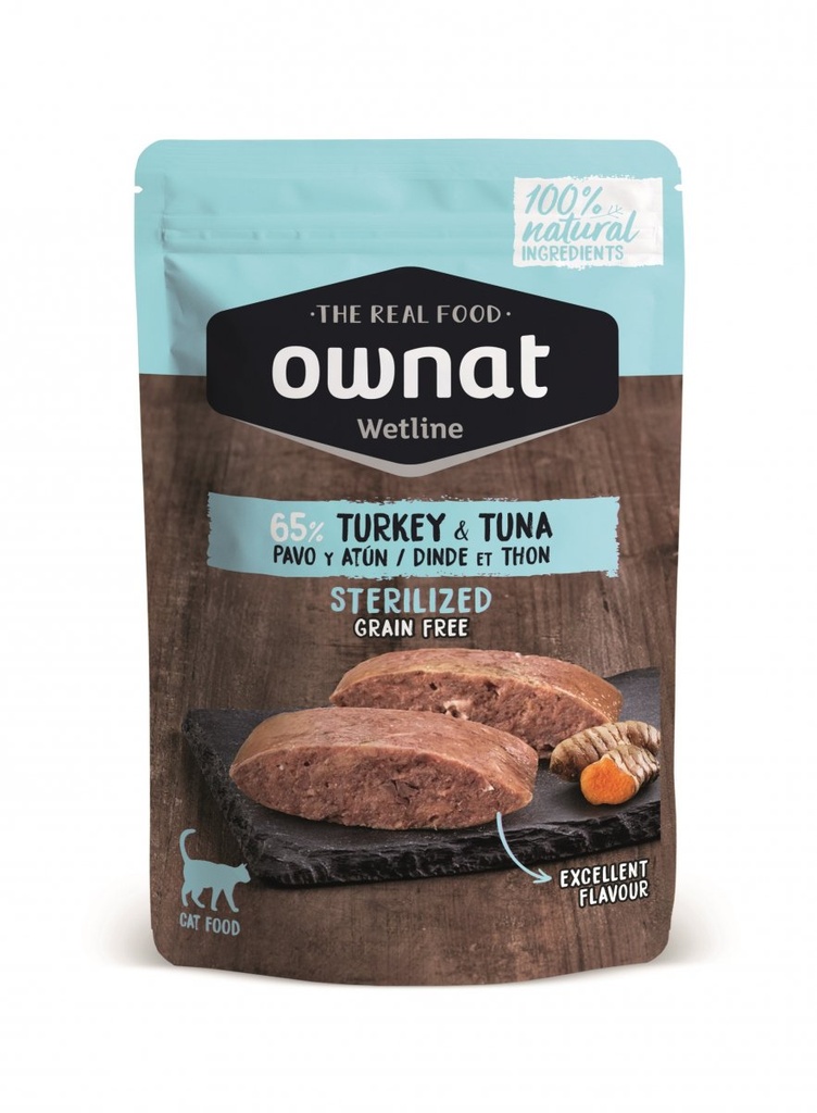 Ownat cat gf Wetline sterilized turkey & tuna 85g