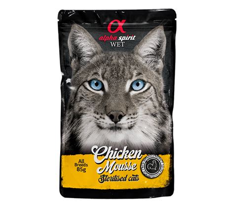 Alpha Spirit Cat Pouch Chicken Mousse Sterilized 85g