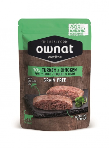 [57000] Ownat Cat Gf Wetline Chicken & Turkey 85G