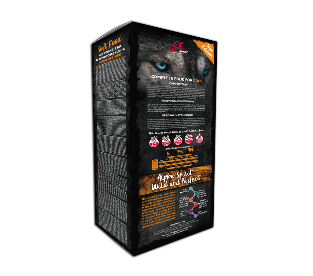 Alpha Spirit Semi-moist Multiprotein Complete Dog Food