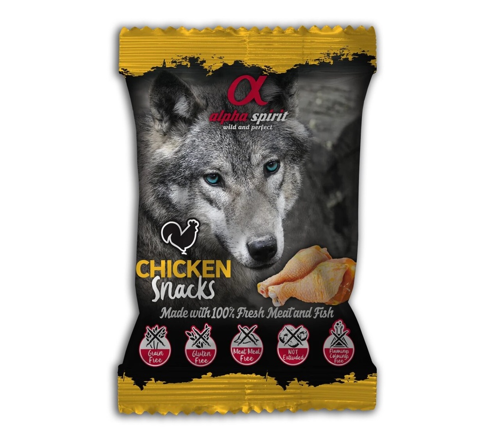 Alpha spirit Dog chicken snacks 50g
