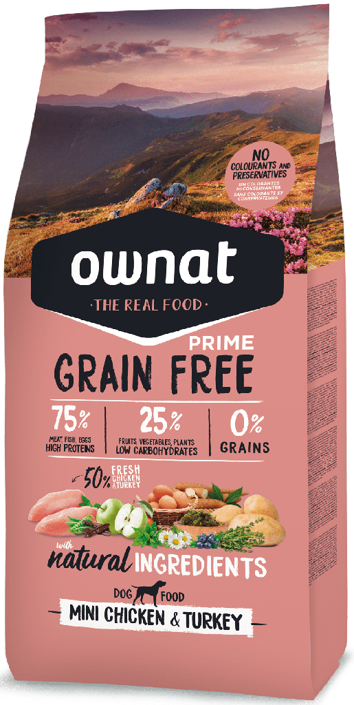 Ownat Dog Gf Prime Mini Chicken & Turkey