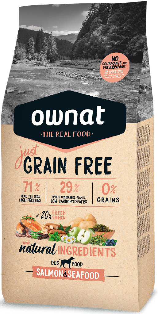 Ownat Dog Gf Just Salmon & Seafood