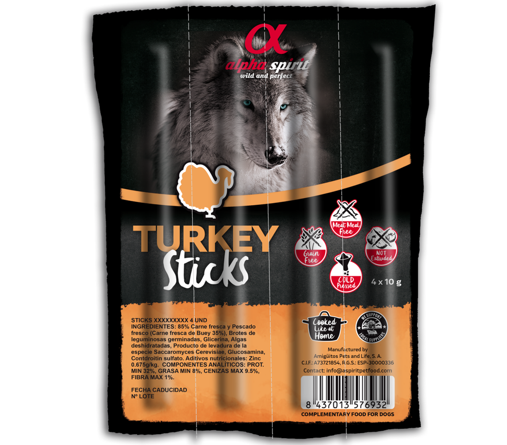 Alpha spirit Turkey sticks (4 sticks x10g)