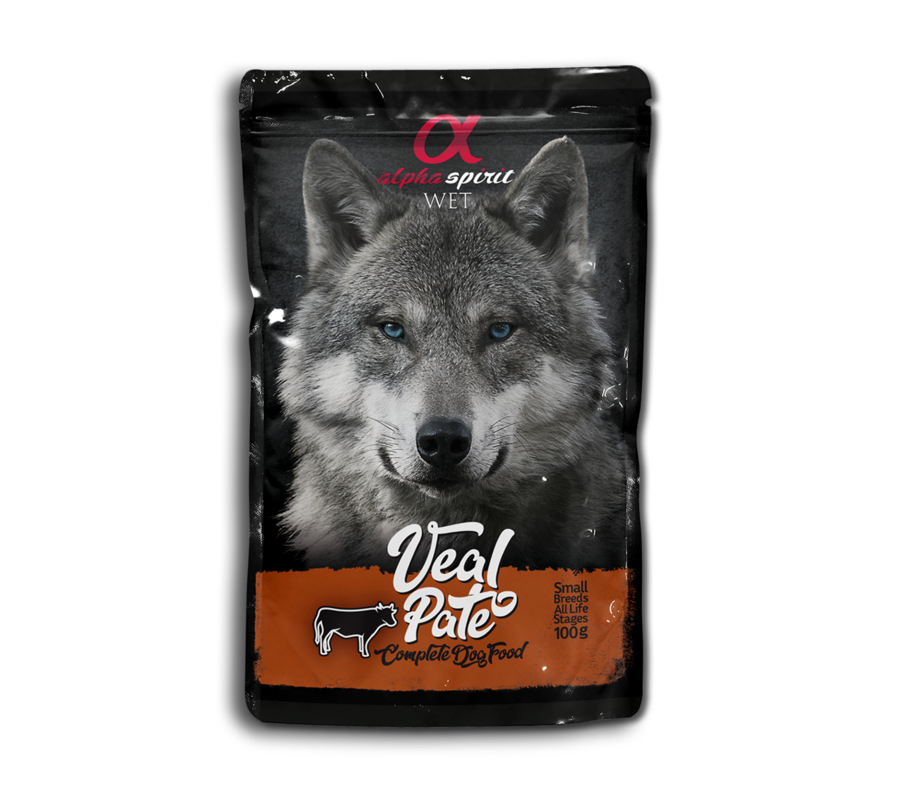 Alpha Spirit Dog Veal Pouch 300G