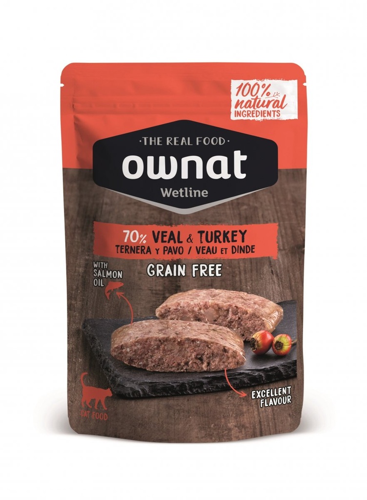Ownat cat gf Wetline veal & turkey 85g