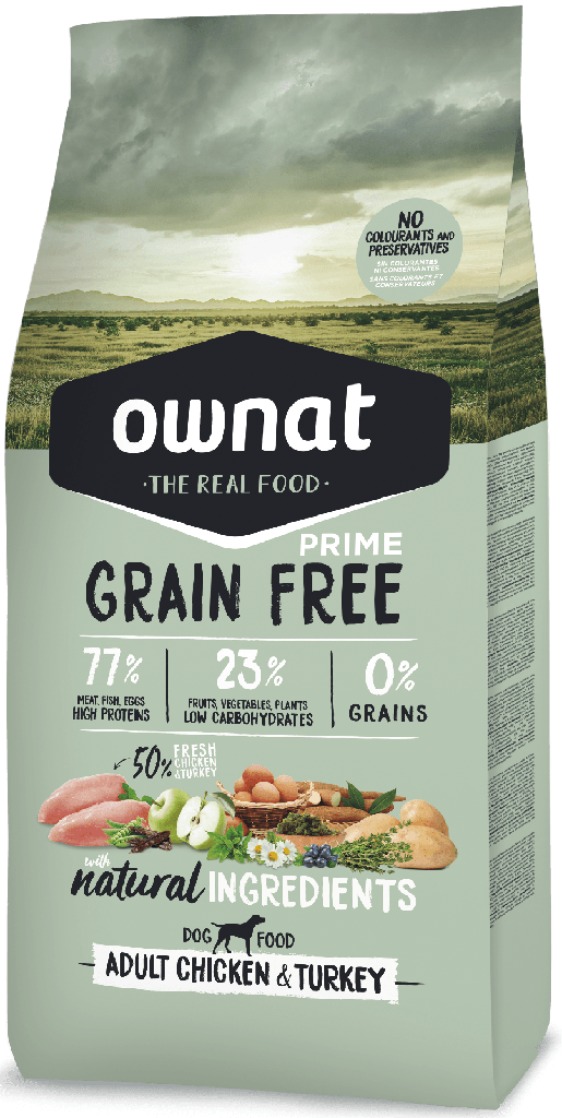 Ownat Dog Gf Prime Adult Chicken & Turkey