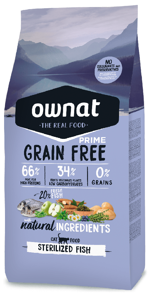 Ownat cat gf Prime sterilized fish