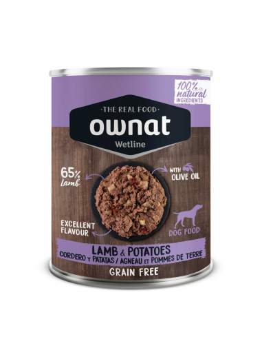 Ownat Dog Gf Wetline Lamb With Potatoes 395G