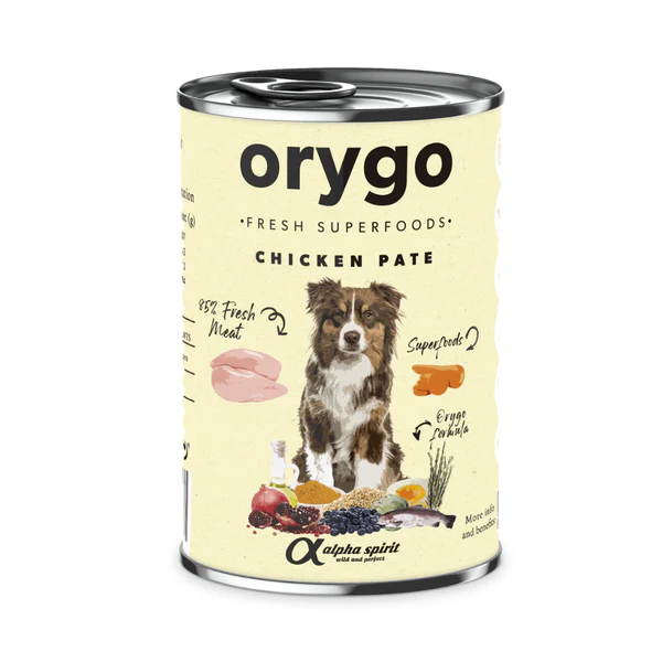 Alpha Spirit Can Wet Food Orygo Chicken With Carrots 400Gr