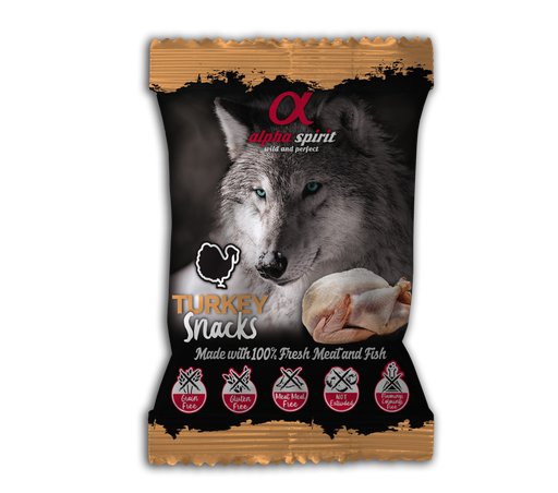 [4002350] Alpha spirit Dog turkey snacks 50g
