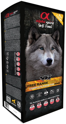 Alpha spirit Complete food for dogs semi-moist Poultry