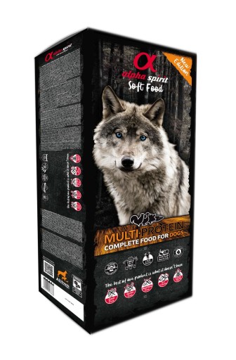 Alpha spirit Complete food for dogs semi-moist Multi-protein