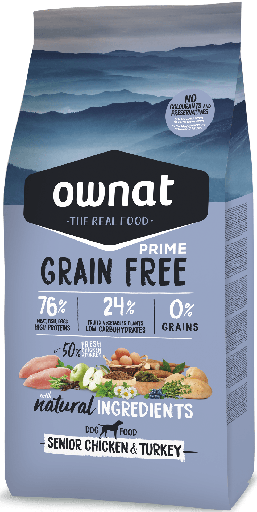 Ownat dog gf Prime senior chicken & turkey