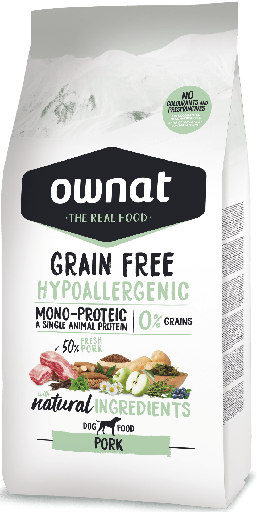Ownat dog gf Care hypoallergenic pork