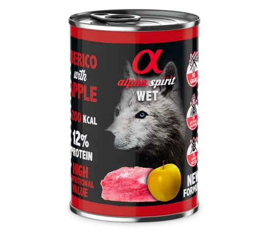 [ALPHD040004012] Alpha Spirit Can Pork with apple dog 400g