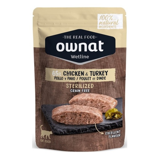 [057005] Ownat Cat Gf Wetline Sterilized Chicken & Turkey 85G