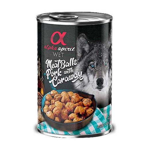 [20144] Alpha Spirit Can Meatballs pork & caraway 400g