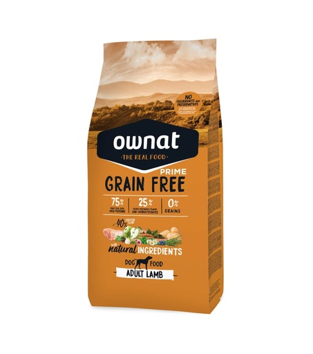 Ownat Dog Gf Prime Adult Lamb