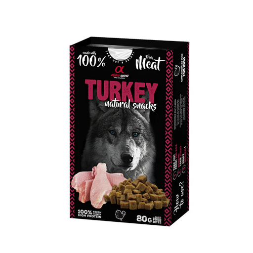 [ALPHD110000745] Alpha Spirit Naturals Dogs Turkey 80G