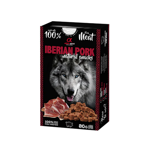 [ALPHD110000845] Alpha Spirit Naturals Dogs Iberian Pork 80G