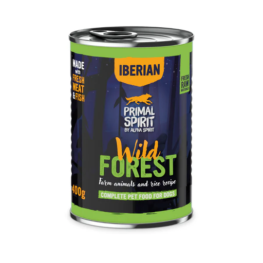 [PRIMD060007712] Alpha Spirit Iberian Can Wild Forest Wet Food For Dogs 400Gr