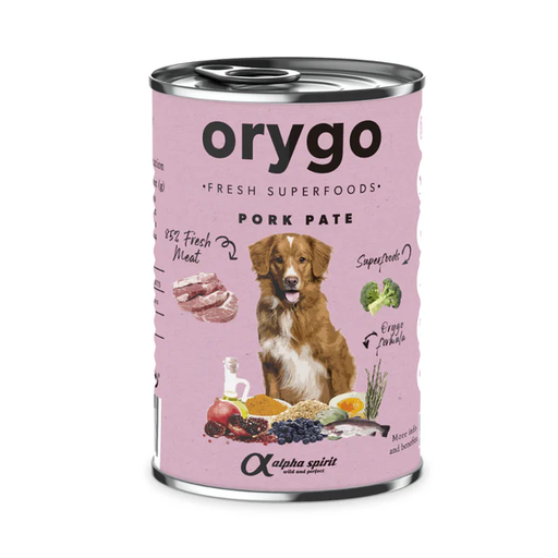 [ORYGD060009112] Alpha Spirit Can Wet Food Orygo cerdo with Broccoli 400Gr