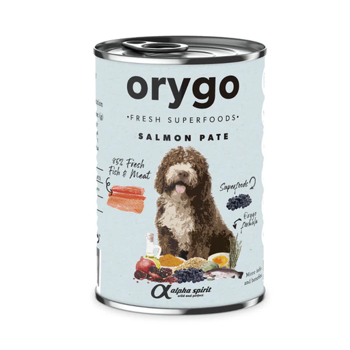[ORYGD060003212] Alpha Spirit Can Wet Food Orygo Salmon with blueberries 400Gr 