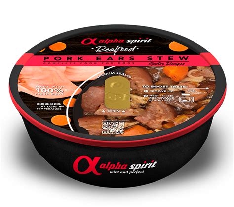 [ALPHD060611350] Alpha Spirit Dog Real Food Pork Ear 280 g